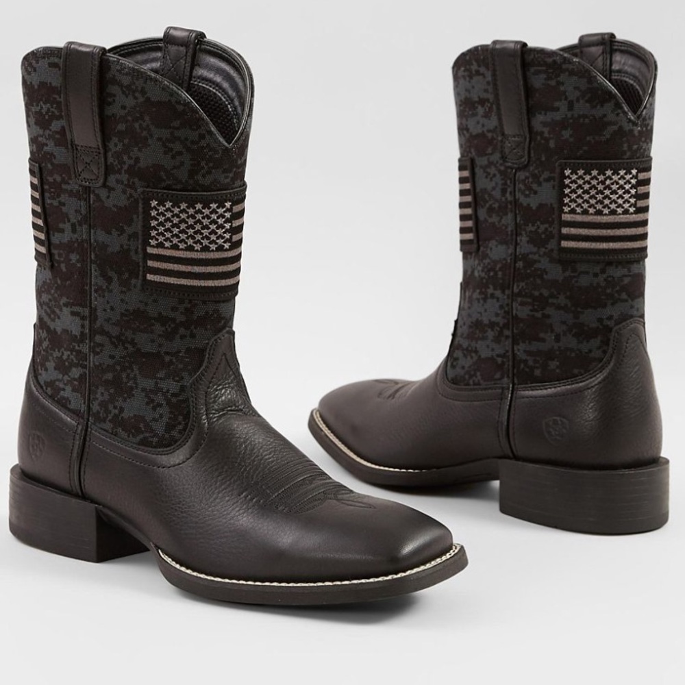 Grey American Ariat Boots
